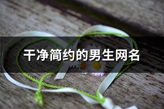 干净简约的男生网名(150个)