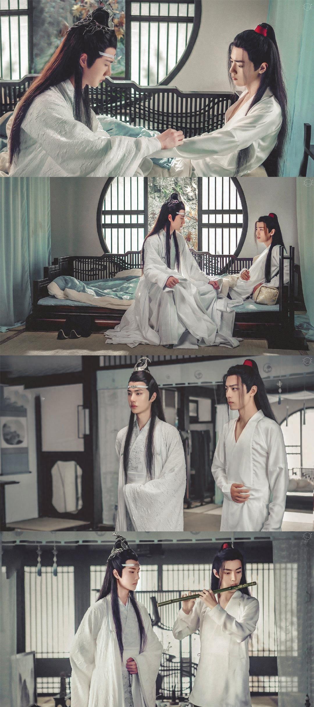 一组《陈情令》蓝忘机和魏无羡高清无水印壁纸，喜欢赶紧保存吧